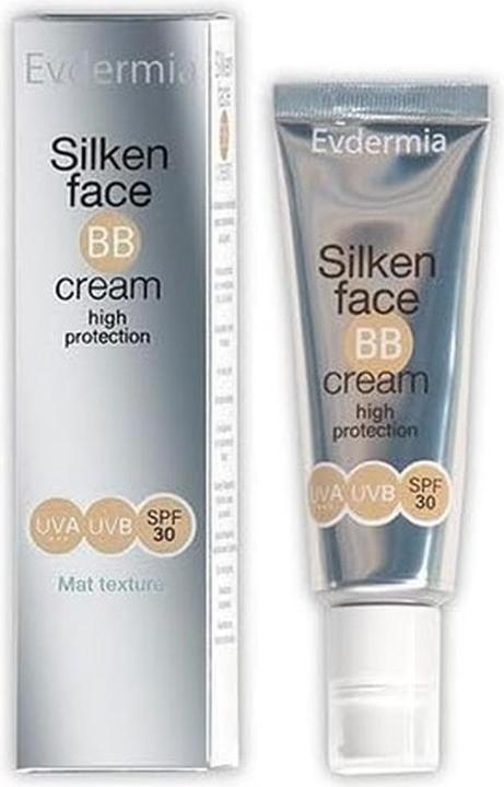 Actual product image Evdermia Silken Face BB Cream SPF30 50ml Sunscreen Face Cream with Touch of Color - Ideal for Oily S