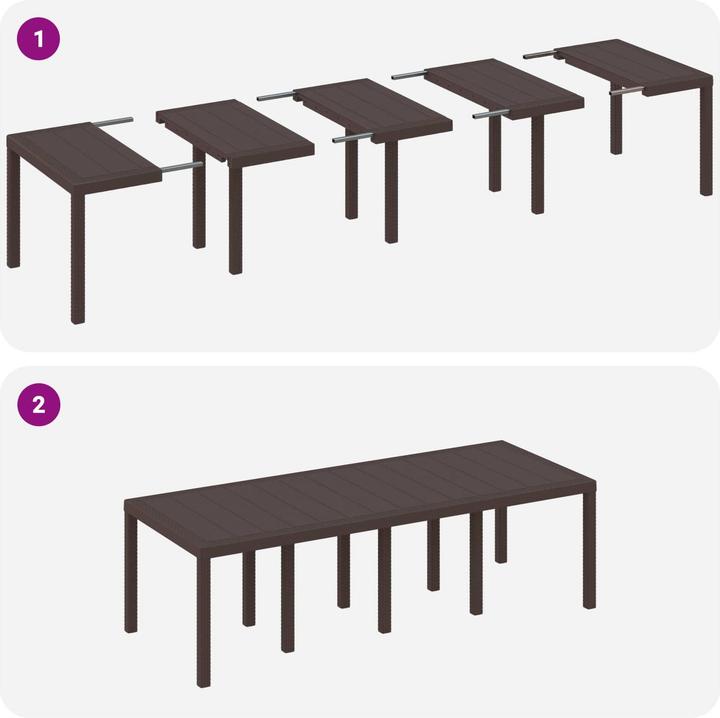 Produktbild vidaXL Gartentisch (250 x 100 x 73 cm)