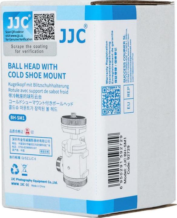 Produktbild JJC BH SM1 Ball Head with Cold Shoe Mount