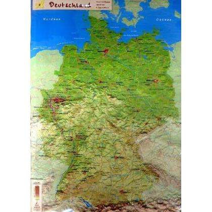 GeoReliefkarte Deutschland (Kunststoff), Landkarte