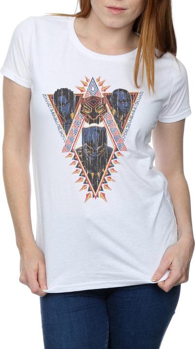 Produktbild Black Panther Tribal Heads TShirt aus Baumwolle (L)
