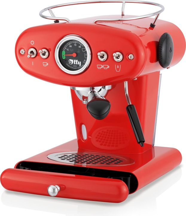 Immagine prodotto Illy X1 Macchina Anniversary per caffè macinato e cialde E.S.E. (rosso)