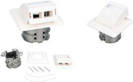 Immagine prodotto Digitus Scatola di connessione a incasso per fibra ottica per accoppiamenti SC e LC (Accessori di rete)