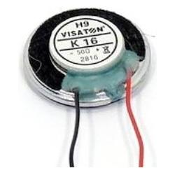 Thumbnail - Visaton VS-K16, 0.5 W, 1 W, 50 O, 700 – 20000 Hz, 2 g, 1.6 cm (0.63"), Lautsprecher Bauteile