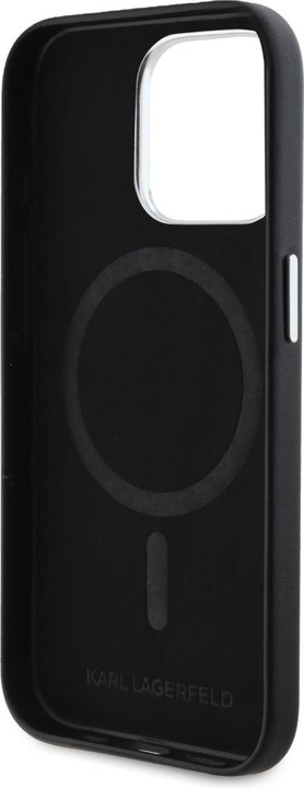 Immagine prodotto Karl Lagerfeld Case FW Metal Plate MagSafe for iPhone 15 Pro Max black (Apple iPhone 15 Pro Max)