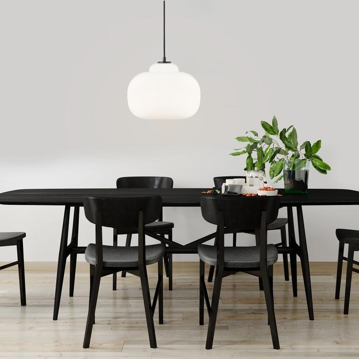 Produktbild Brilliant Blop Pendelleuchte 30cm weiss Glas/Metall 1x A60, E27, 60 W, Geeignet (E27)