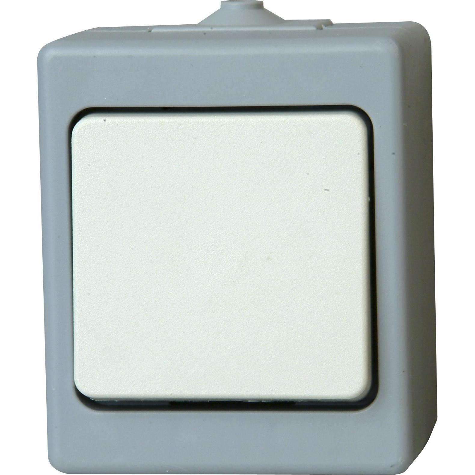 Kopp Feuchtraum-Schalter 563648004, grau, Taster + Schalter, Grau