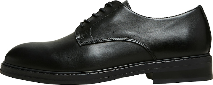 Selected Homme Leder Derby-Schuhe