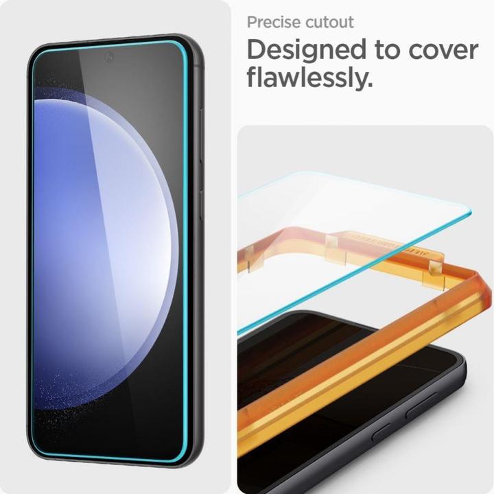 Actual product image Spigen ALM Glas.tR tempered glass for Samsung Galaxy S23 FE - 2 pcs. (2 pcs., Samsung Galaxy S23 FE)