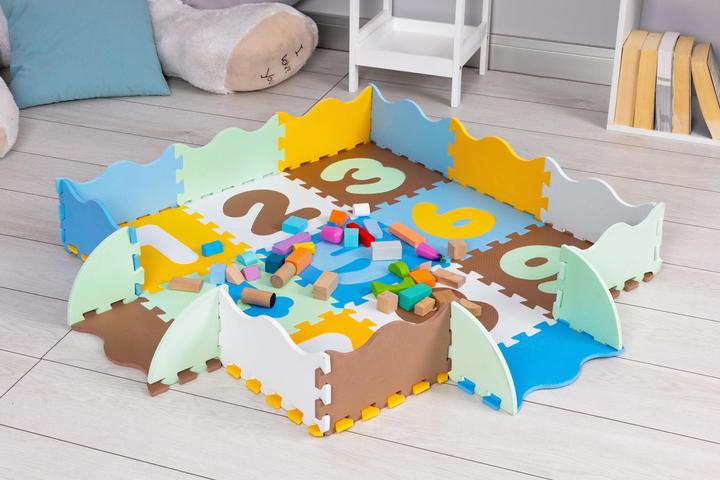 Produktbild Pädagogische Schaumstoffmatte für Laufstall-Puzzle-Unterlage (114 x 114 cm)