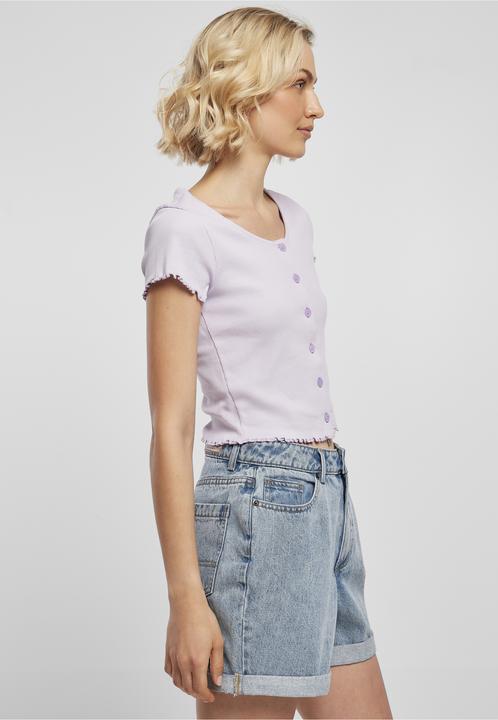 Immagine prodotto Urban Classics Maglietta da donna a costine con bottoni - 12114 (3XL)