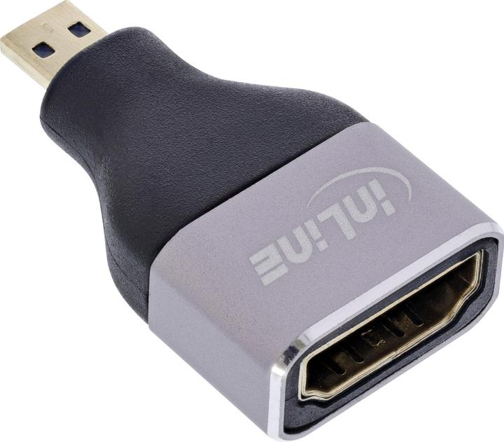 Produktbild InLine HDMI Adapter (Micro HDMI, HDMI, 35 cm)