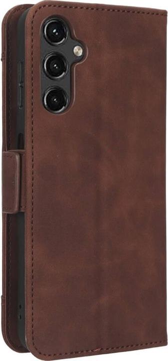 Actual product image Cover-Discount Galaxy A14 - Case with many card slots brown (Samsung Galaxy A14)