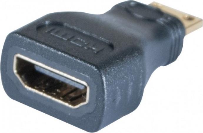 Image du produit Tecline Adaptateur mini HDMI vers HDMI, Bu. A / St. C, doré Adaptateur de la prise HDMI au mini-connecteur C (HDMI)
