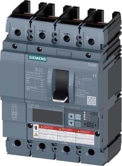 Immagine prodotto Siemens Interruttore automatico 250A 4p 100-250A/In 3VA6225-7JQ41-0AA0