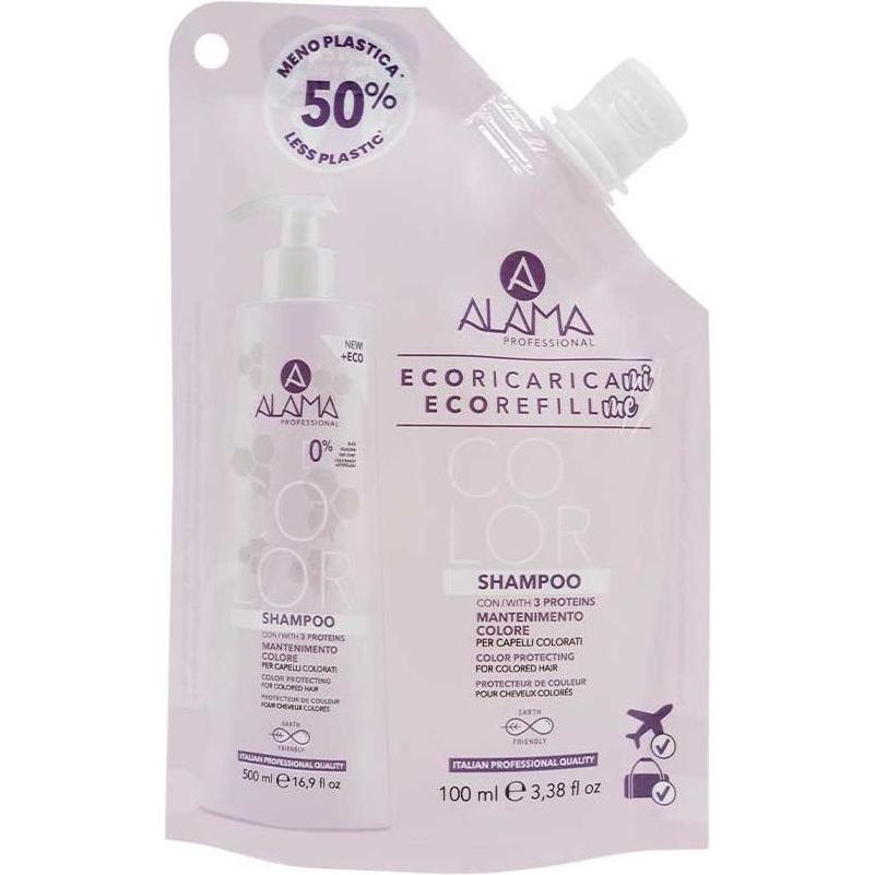 Alama Professional, Shampoo, Color Eco Refill (100 ml, Flüssiges Shampoo)