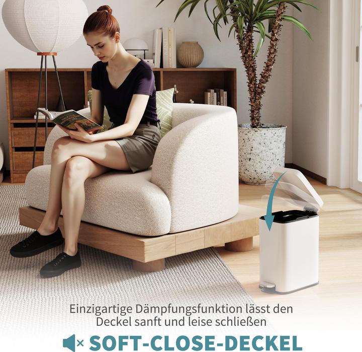 Produktbild Homcom Mülleimer mit Fusspedal (5 l)