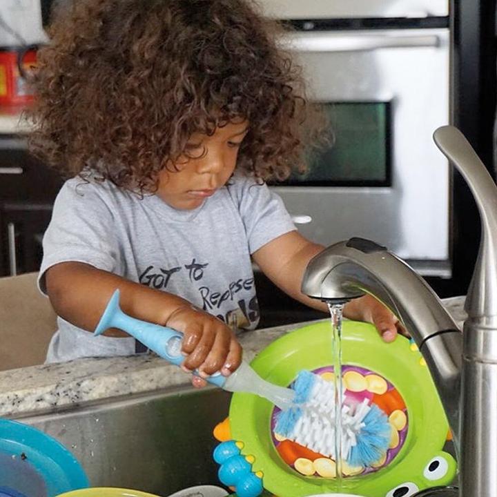 Image du produit Nuby Bouteille et brosse aspirante avec pied aspirant