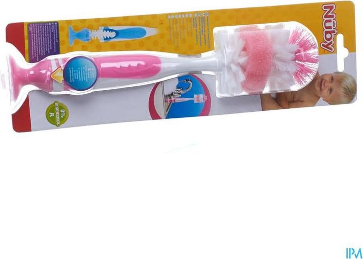 Image du produit Nuby Bouteille et brosse aspirante avec pied aspirant