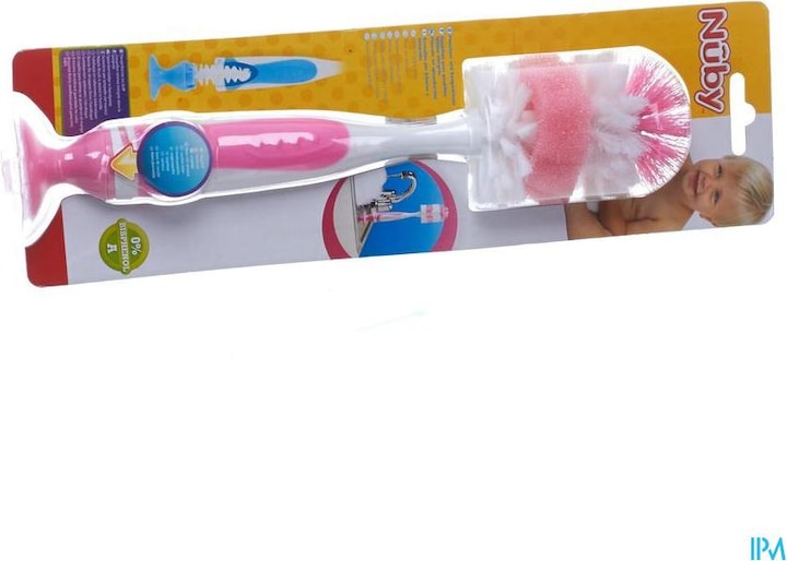 Immagine prodotto Nuby Bottiglia e spazzola di aspirazione con ventosa