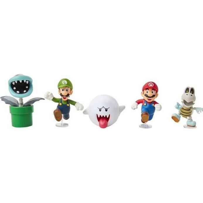 Jakks Pacific Super Mario Boo 6cm Figurine 5-pack