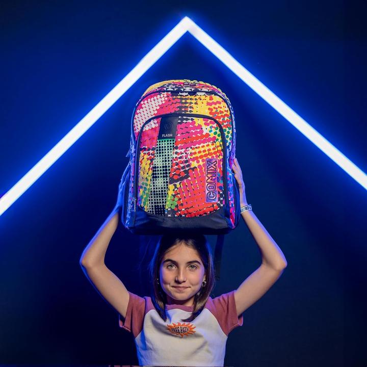 Actual product image Comix Detachable Unisex Trolley Backpack for School Organization