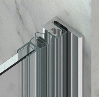 Actual product image Pauli+Sohn Magnetic shower door seals 90