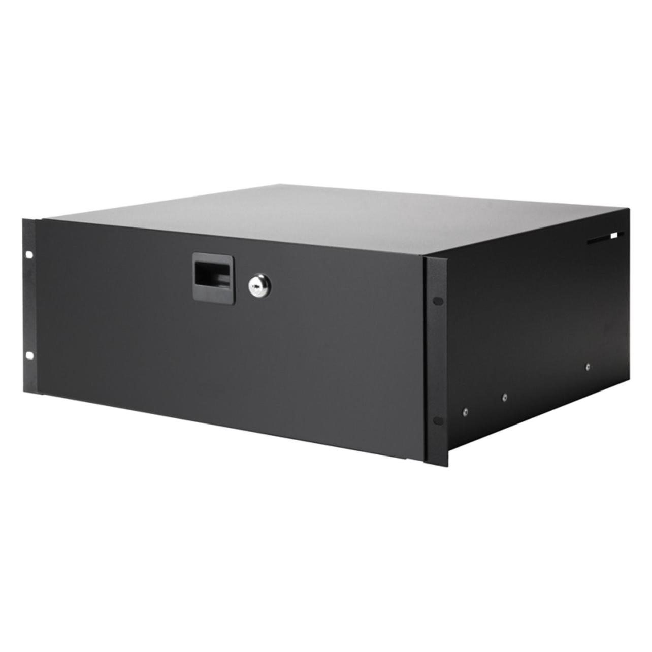 Adam Hall 19 Zoll Rackschublade 4 He 874 (Zubehör), Audio Racks + Cases, Schwarz