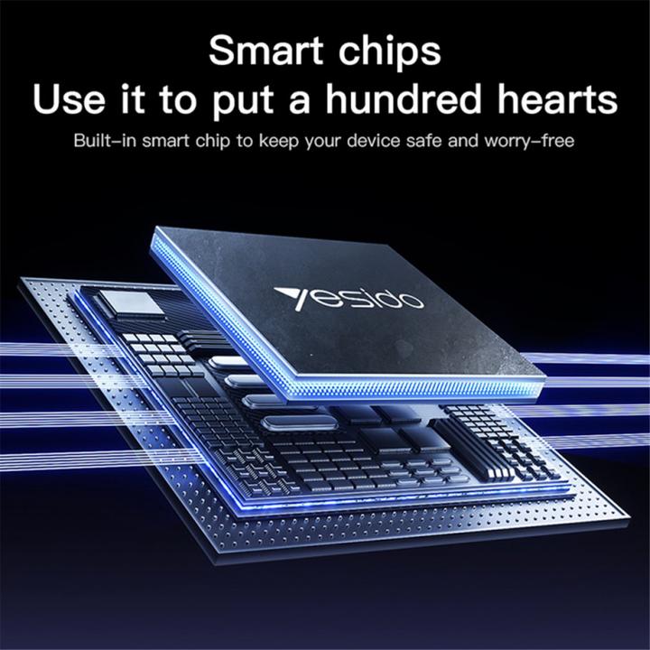 Actual product image Yesido USB-C to USB-C Cable CA183, 60W, 3A, 2m, Black (2 m, 60 W)