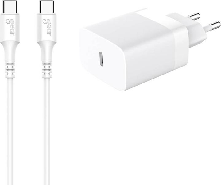 Gear Charger 220V 1xUSB-C White PD/PPS 30W +1m Cable USB-C to USB-C (30 W)