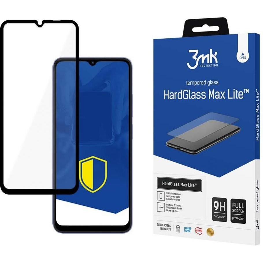 3MK HardGlass Max Lite Xiaomi Redmi 12C czarny/black Fullscreen Glass Lite (1 Stück, Xiaomi Redmi 11A), Smartphone Schut...