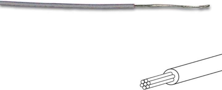 Cables HOOK-UP WIRE - ø 1.4 mm - 0.2 mm² - MULTICORE - GREY