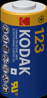 Actual product image Kodak 123 LA Single-use battery Lithium battery (1 pcs., CR123A, 1500 mAh)