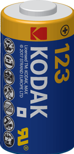 Actual product image Kodak 123 LA Single-use battery Lithium battery (1 pcs., CR123A, 1500 mAh)