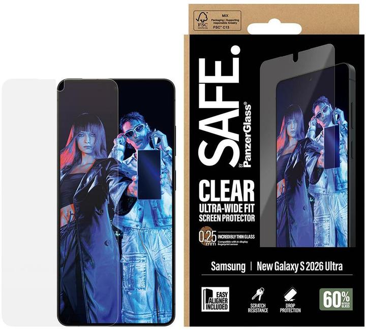 PanzerGlass Safe. Display protection (1 pcs., Samsung Galaxy S26 Ultra)