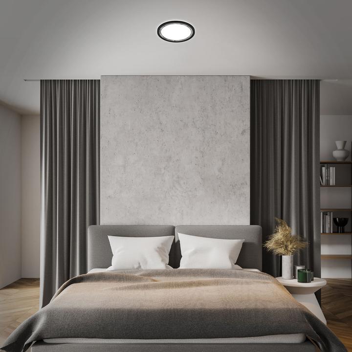 Immagine prodotto Briloner Pannello LED ultrapiatto con retroilluminazione LED, nero-antico-argento, 1xLED/18W (2400 lm)