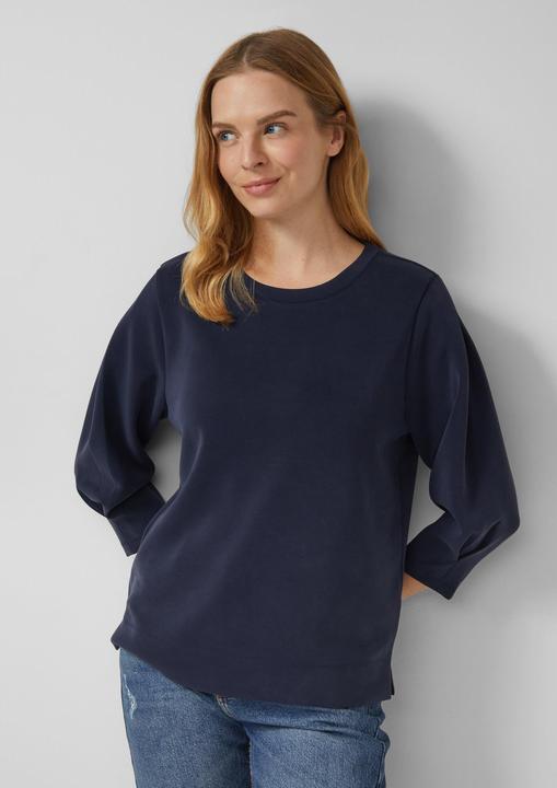 Produktbild s.Oliver Sweatshirt Sweatshirt aus Scuba mit 3/4-Arm (36)