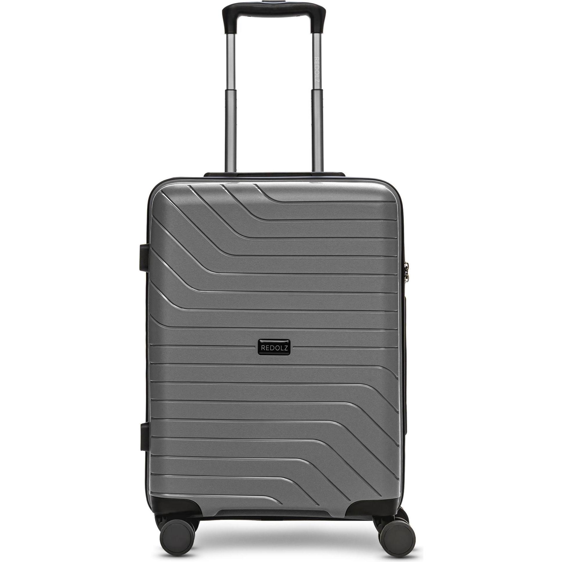 Thumbnail - Redolz, Koffer, Essentials 05 CABIN 4 Rollen Kabinentrolley 55 cm, Grau, (39 l, Handgepäck (bis 50l))