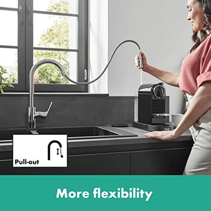 Produktbild hansgrohe Focus M41 Einhebel-Küchenarmatur 240, Ausziehbrause, 2 Strahlarten