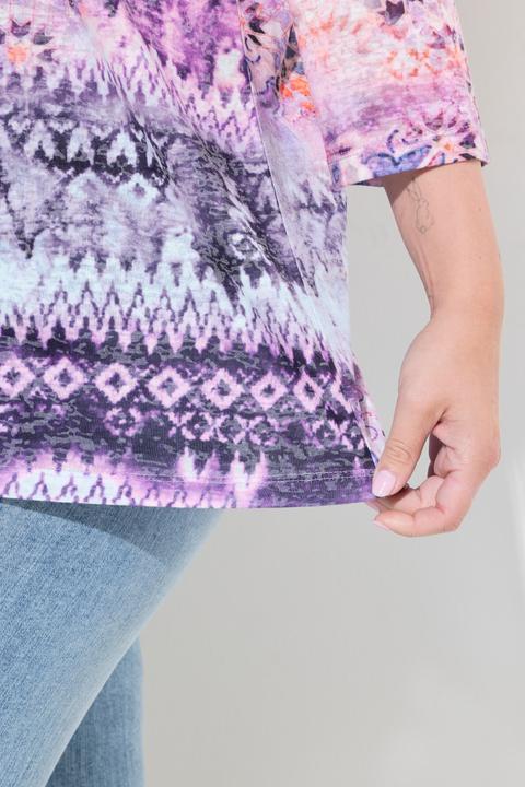 Immagine prodotto Miamoda T-Shirt, Druck mit Ziersteinchen, 3/4-Ärmel (46)