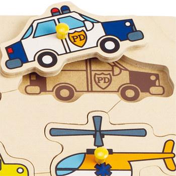 Image du produit Hape Puzzle à assembler Véhicules de secours