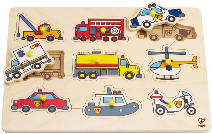 Hape Steckpuzzle Rettungsfahrzeuge