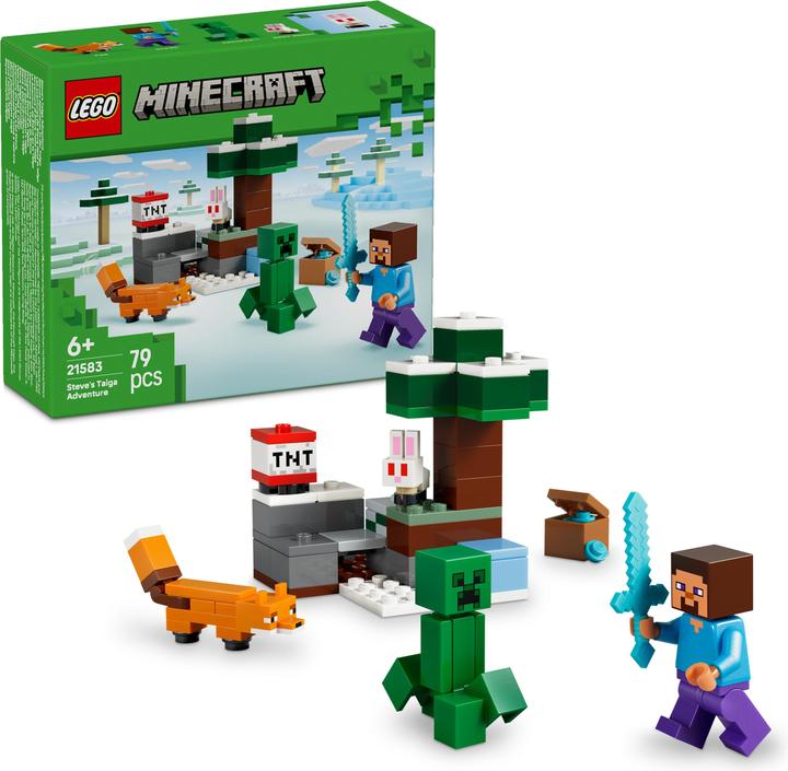 Image du produit LEGO Steves Abenteuer in der Taiga (21583, LEGO Minecraft)