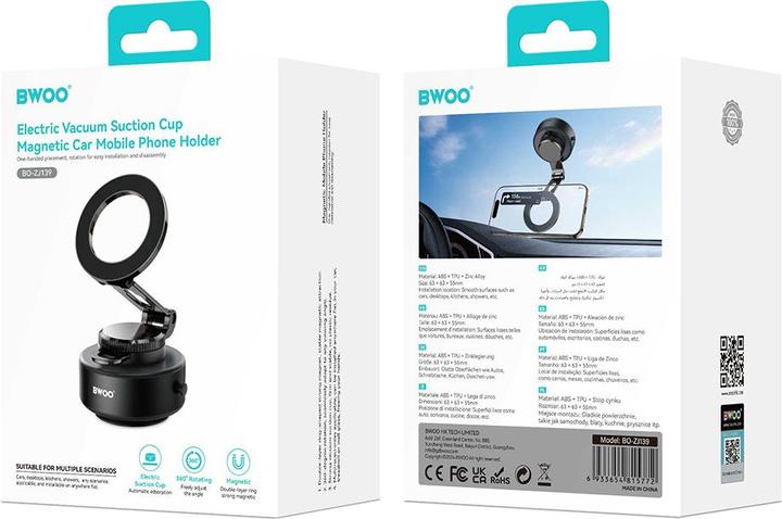 Produktbild Bwoo Vacuum Adsorption Magnetic Car Holder ZJ139