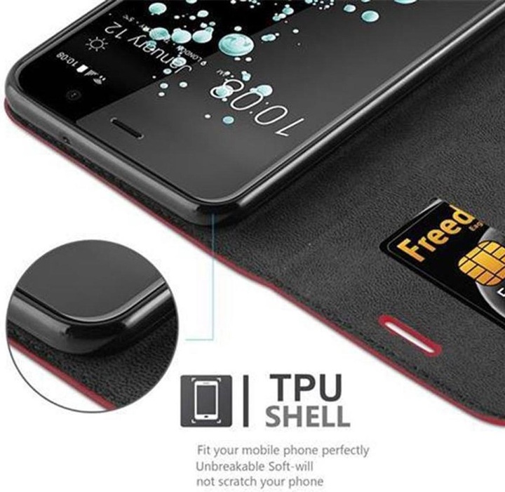Actual product image Cadorabo Book Invisible Magnet Cover (HTC U Play)