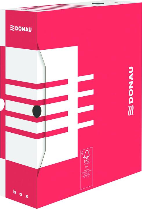 Produktbild Donau Archivbox, karton, a4/100mm, rot (A4)