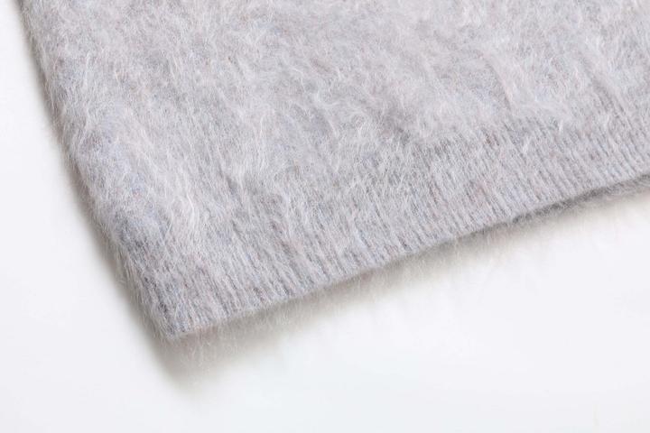 Produktbild Bellemere Pullover Brushed Pure Cashmere V-Neck Sweater (One Size)