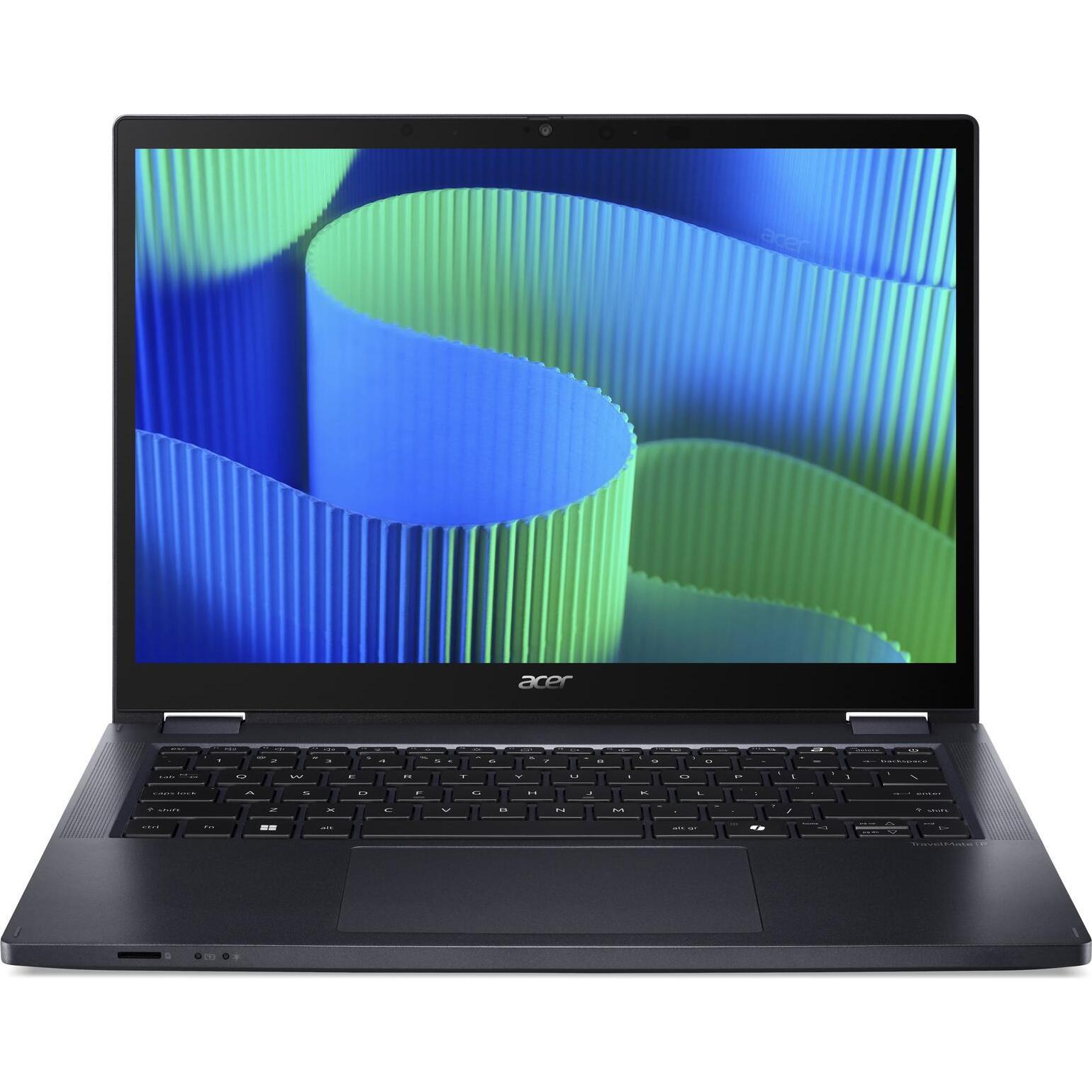 Acer TravelMate P414RN-54 Spin (14", 1000 GB, 32 GB, DE, Intel Core Ultra 5 125U), Notebook, Blau