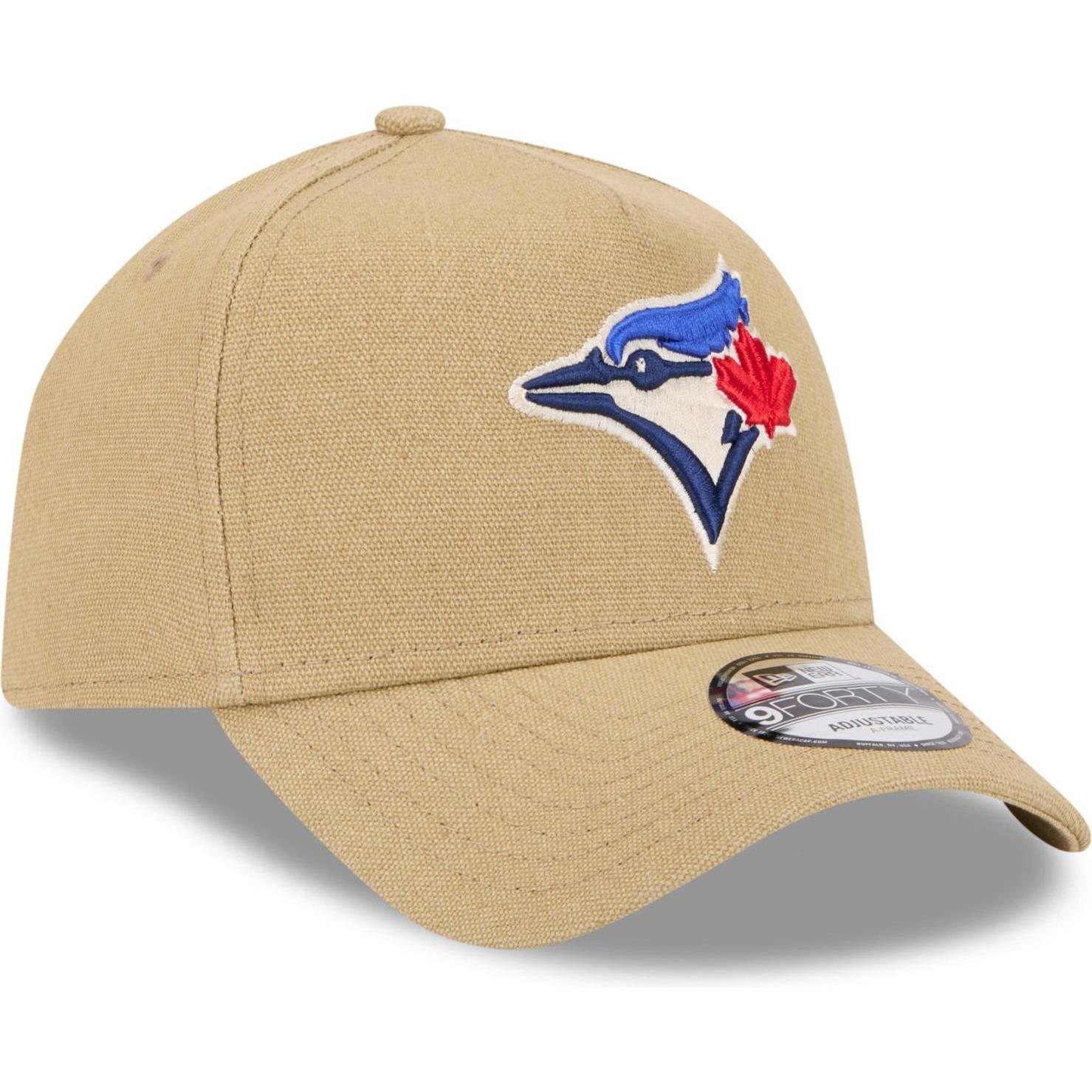 New Era, Herren, Cap, A-Frame Trucker Leinen Cap - Toronto Blue Jays beige, Beige, (One Size)