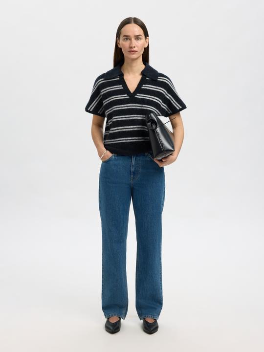 Image du produit Selected Femme Wollmix Polohemd aus Strick (XL)